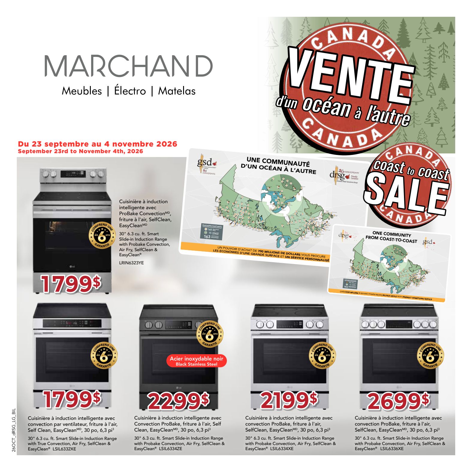 Marchand LG promotional flyer