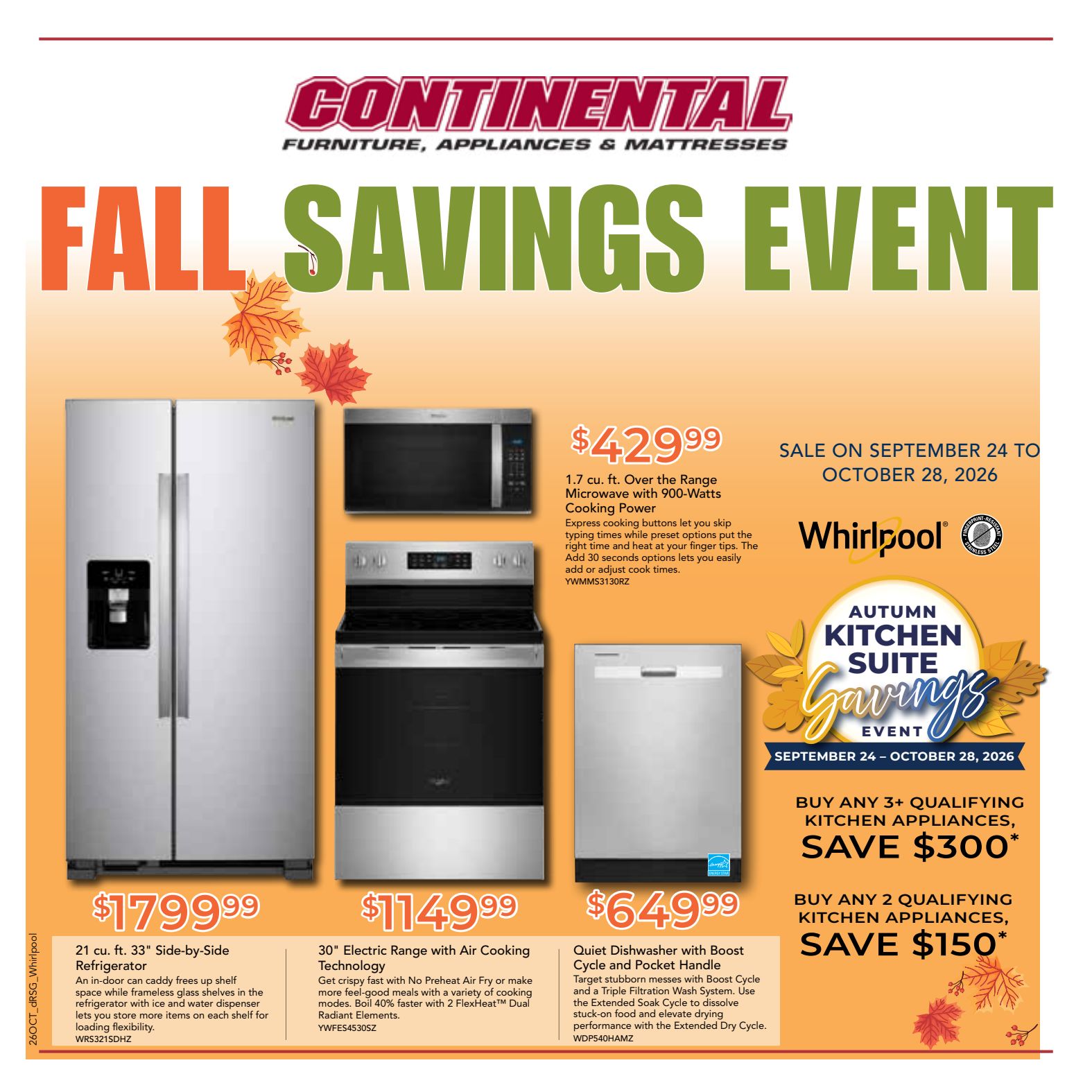 Continental Whirlpool promotional flyer