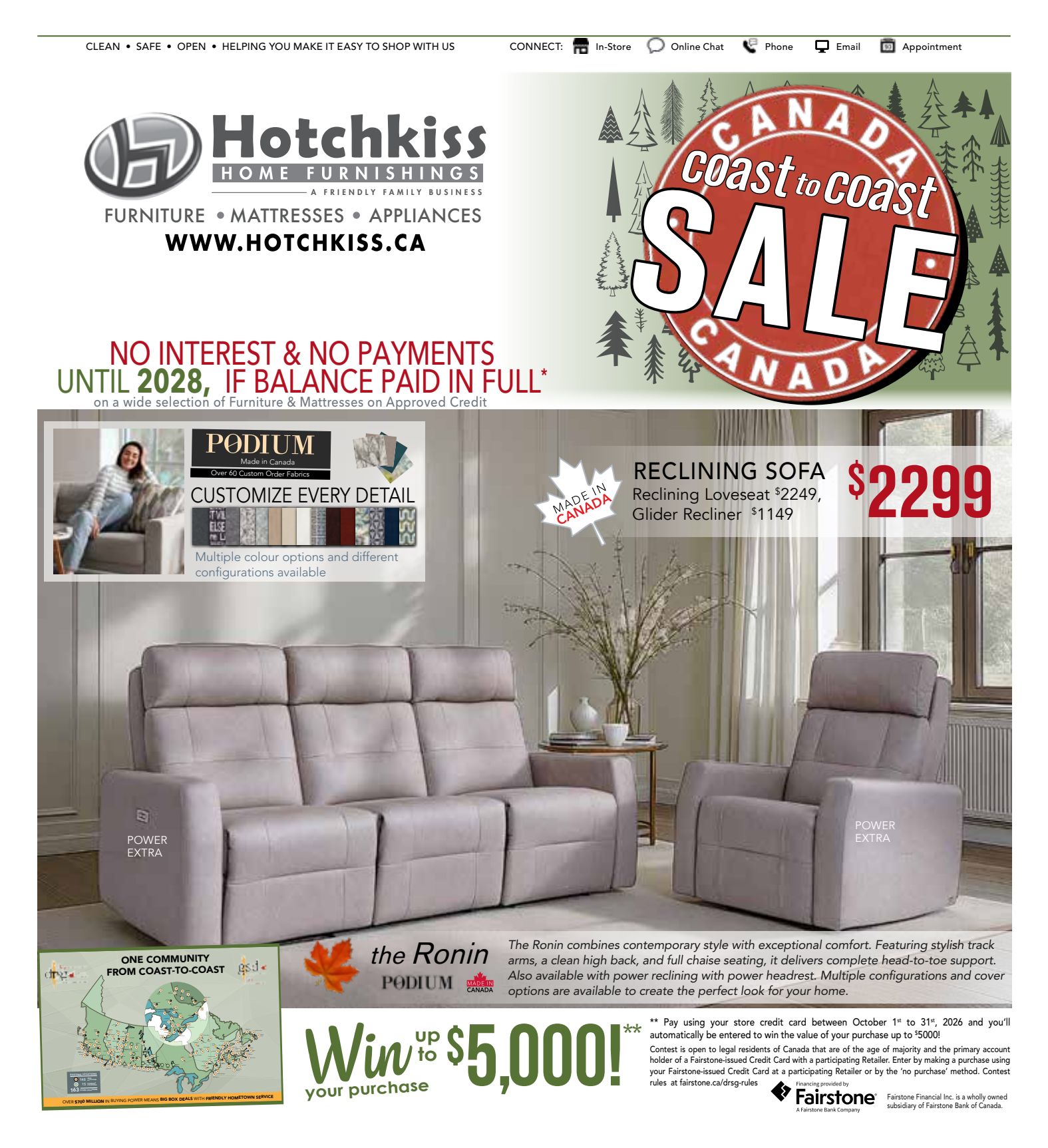 Hotchkiss furniture flyer