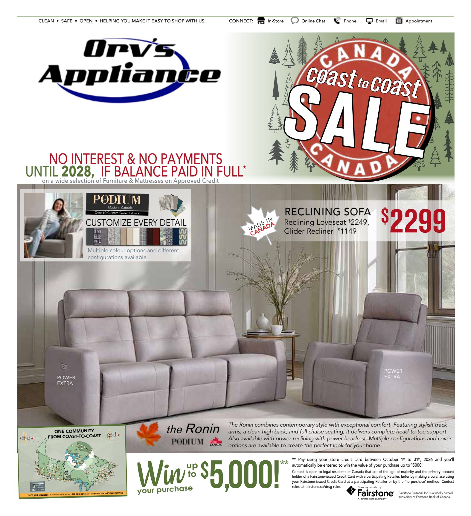 Orv's promotional flyer
