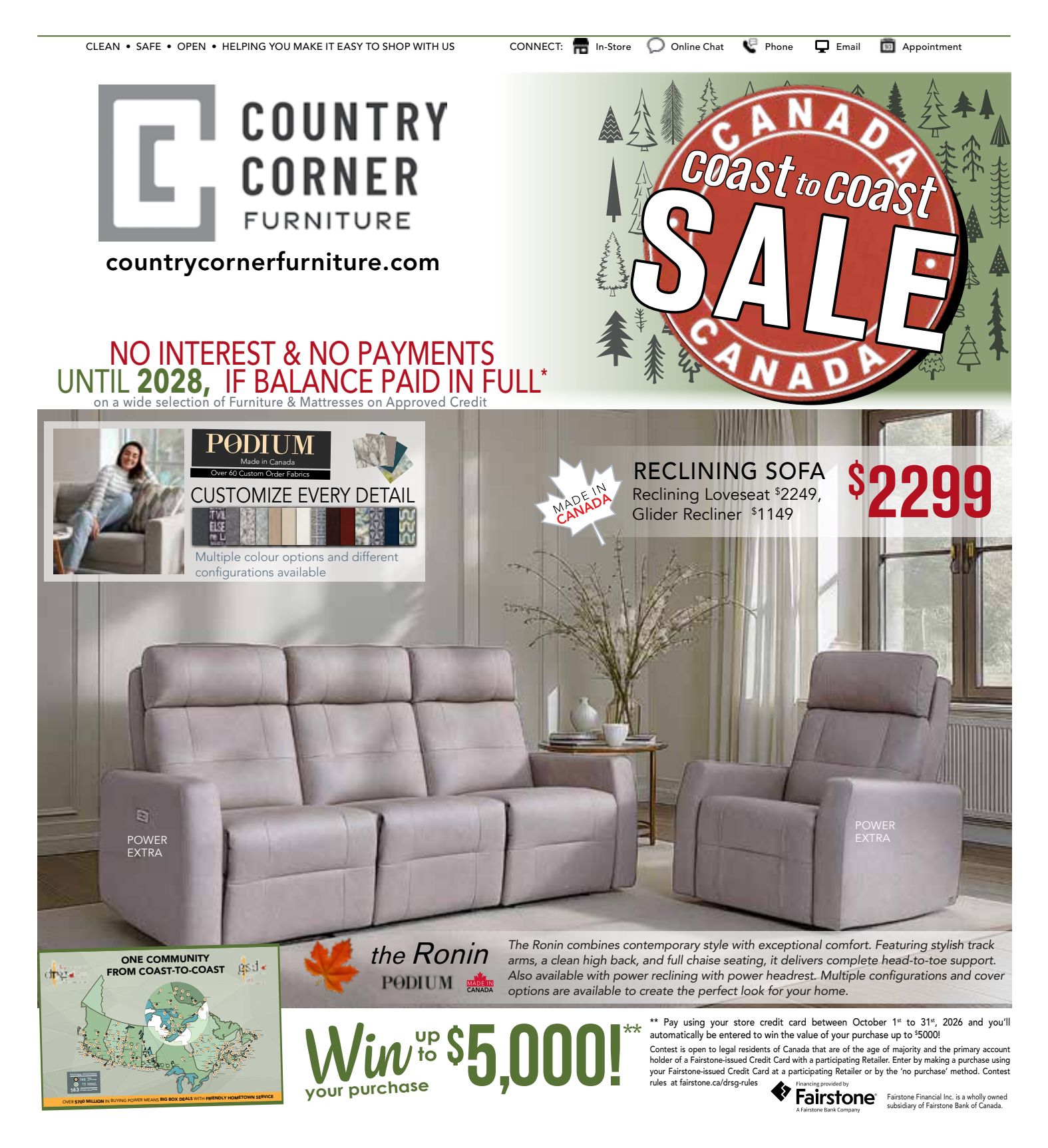 Country Corner La Crete 8-page promotional flyer