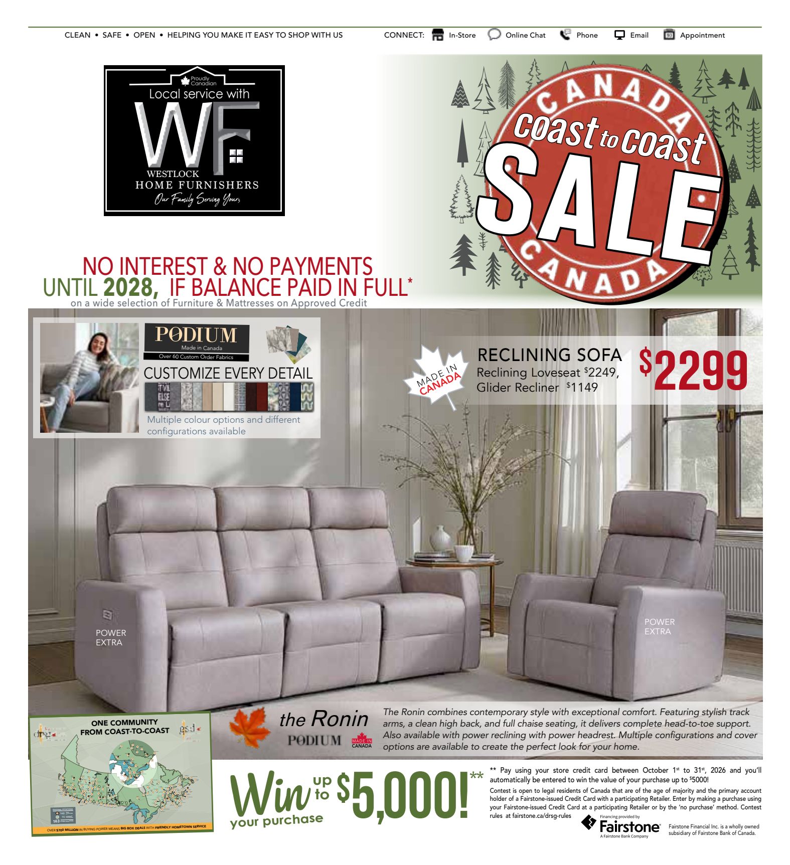 Westlock 8-week promotional flyer
