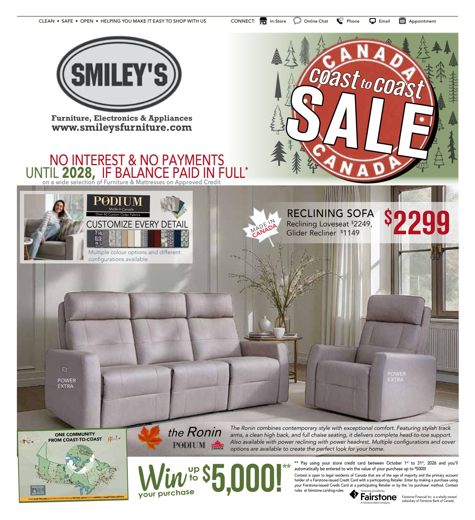 Smiley's 8-week promotional flyer
