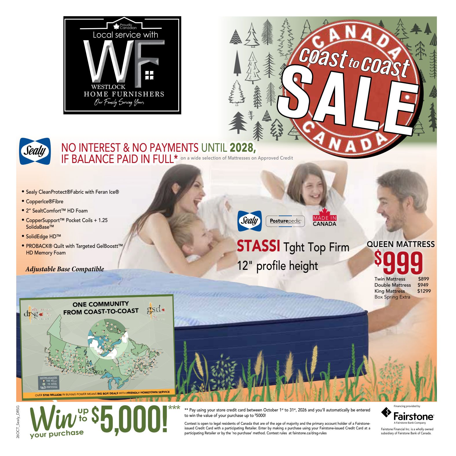 Westlock 4-week promotional flyer