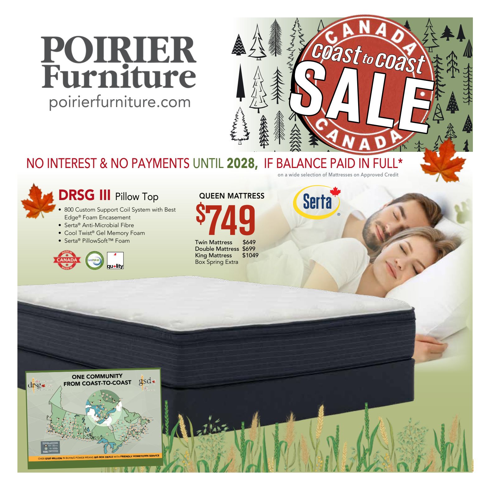 Poirier 4-week promotional flyer
