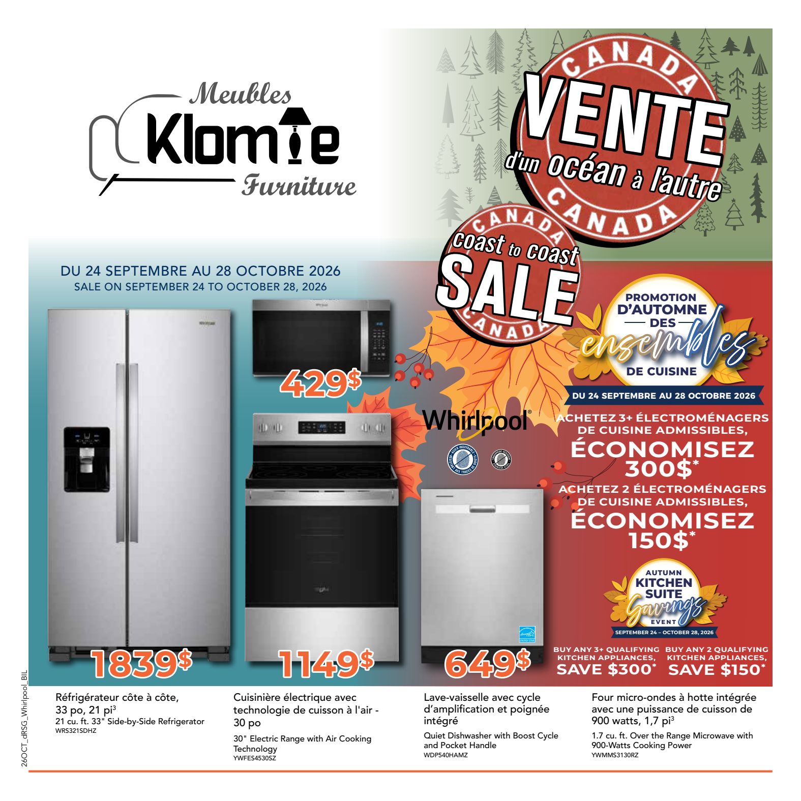 Klomie Whirlpool promotional flyer