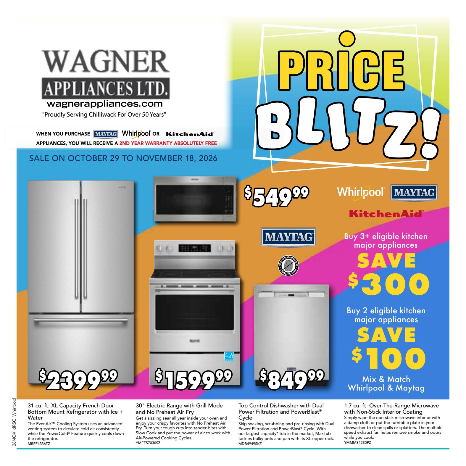 Wagner appliance promotional flyer