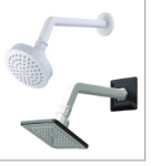 4" Over Head Shower White