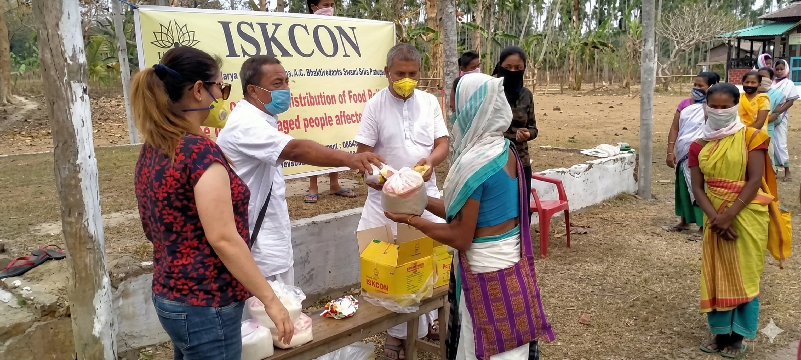 Community food distribution in Assam