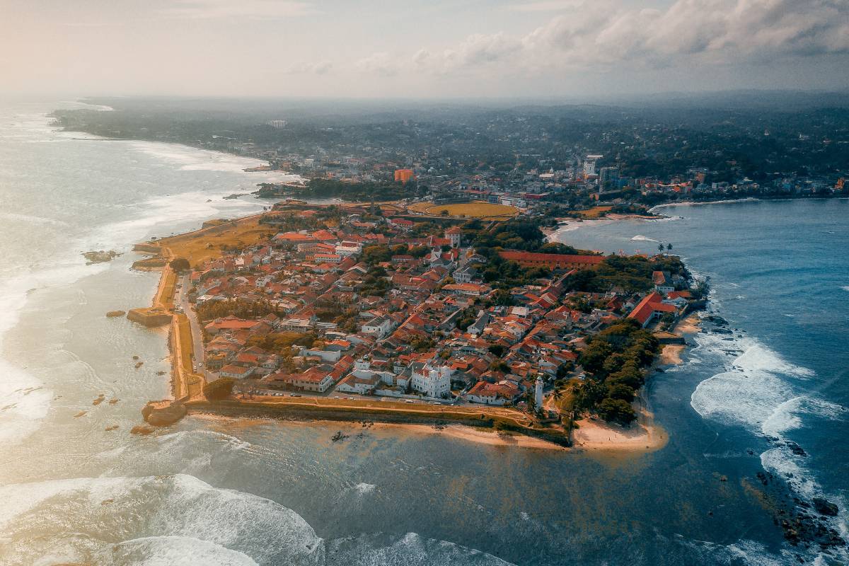 Aerial view of Galle Fort