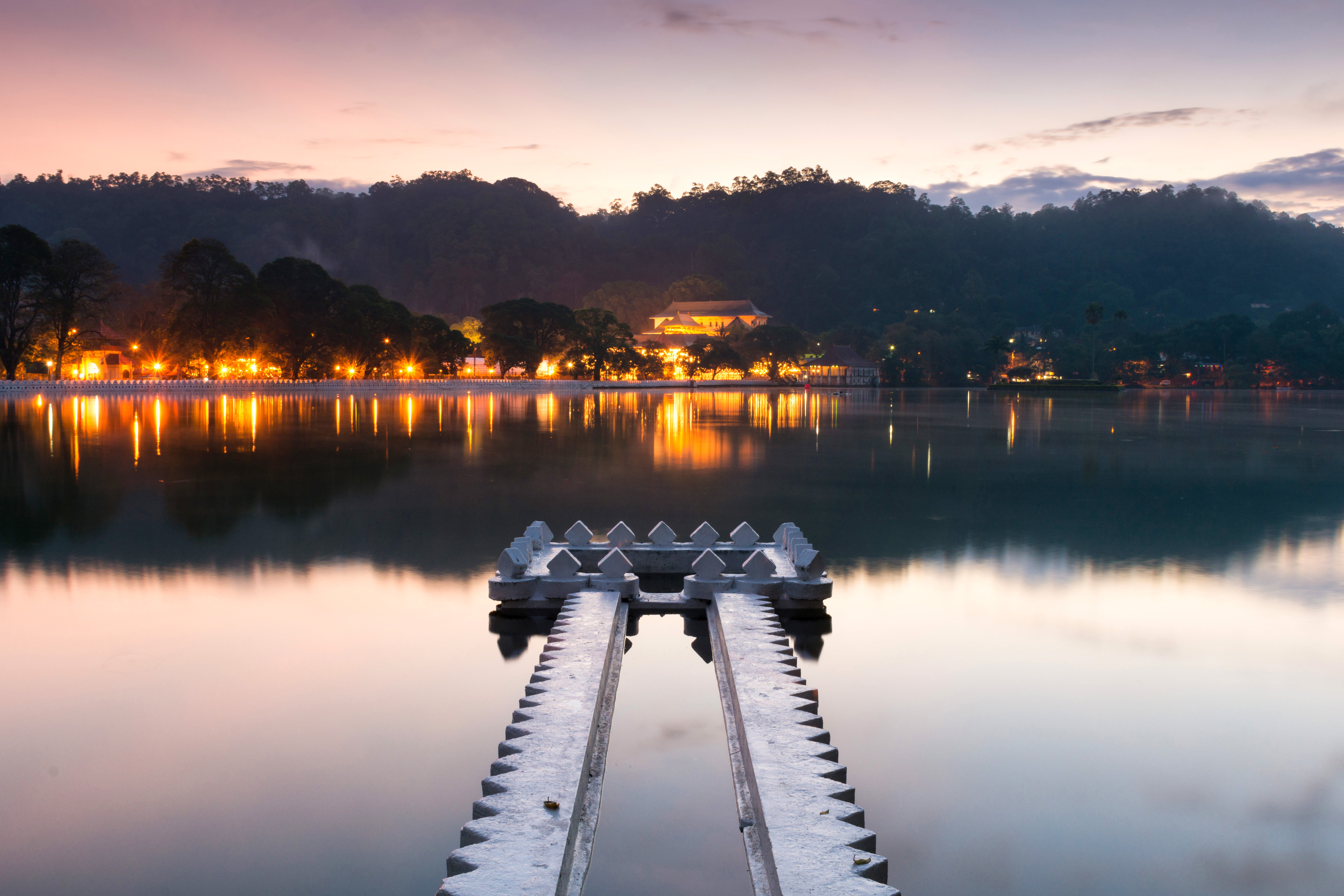 View of Kandy and the lake