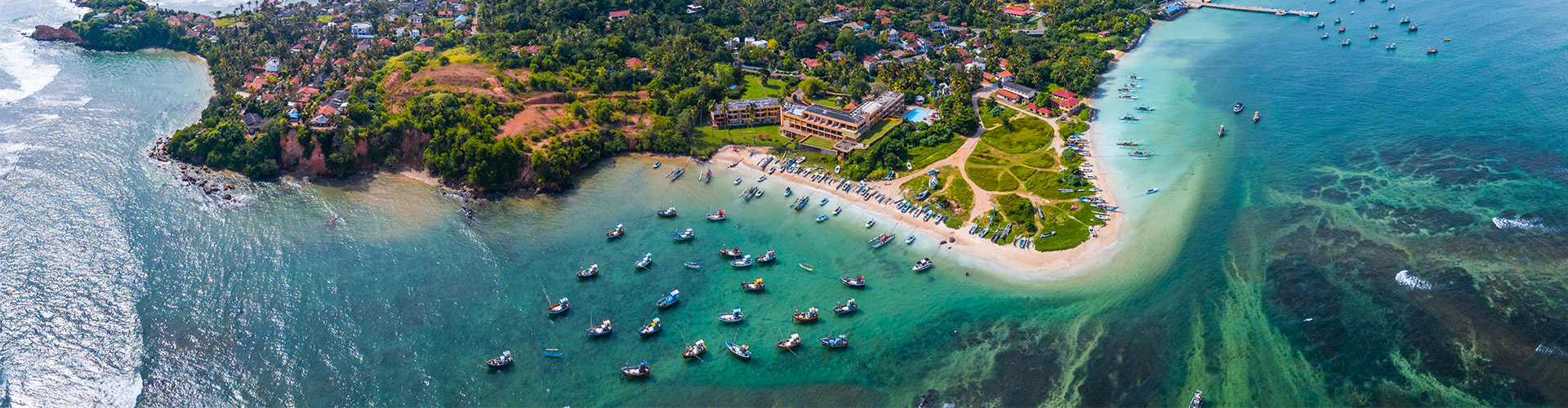 Golden beach in Sri Lanka