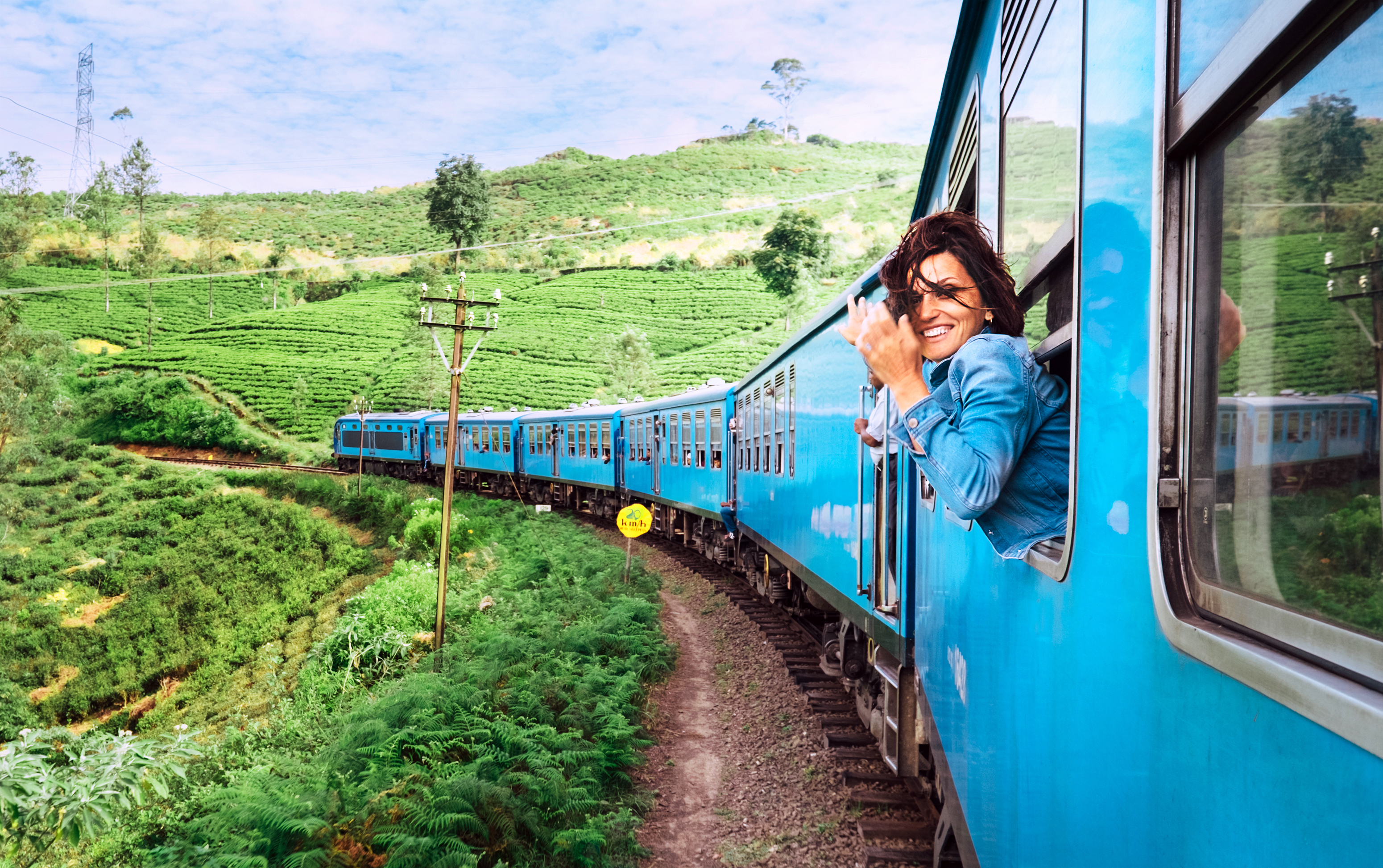 The famous Ella-bound blue train