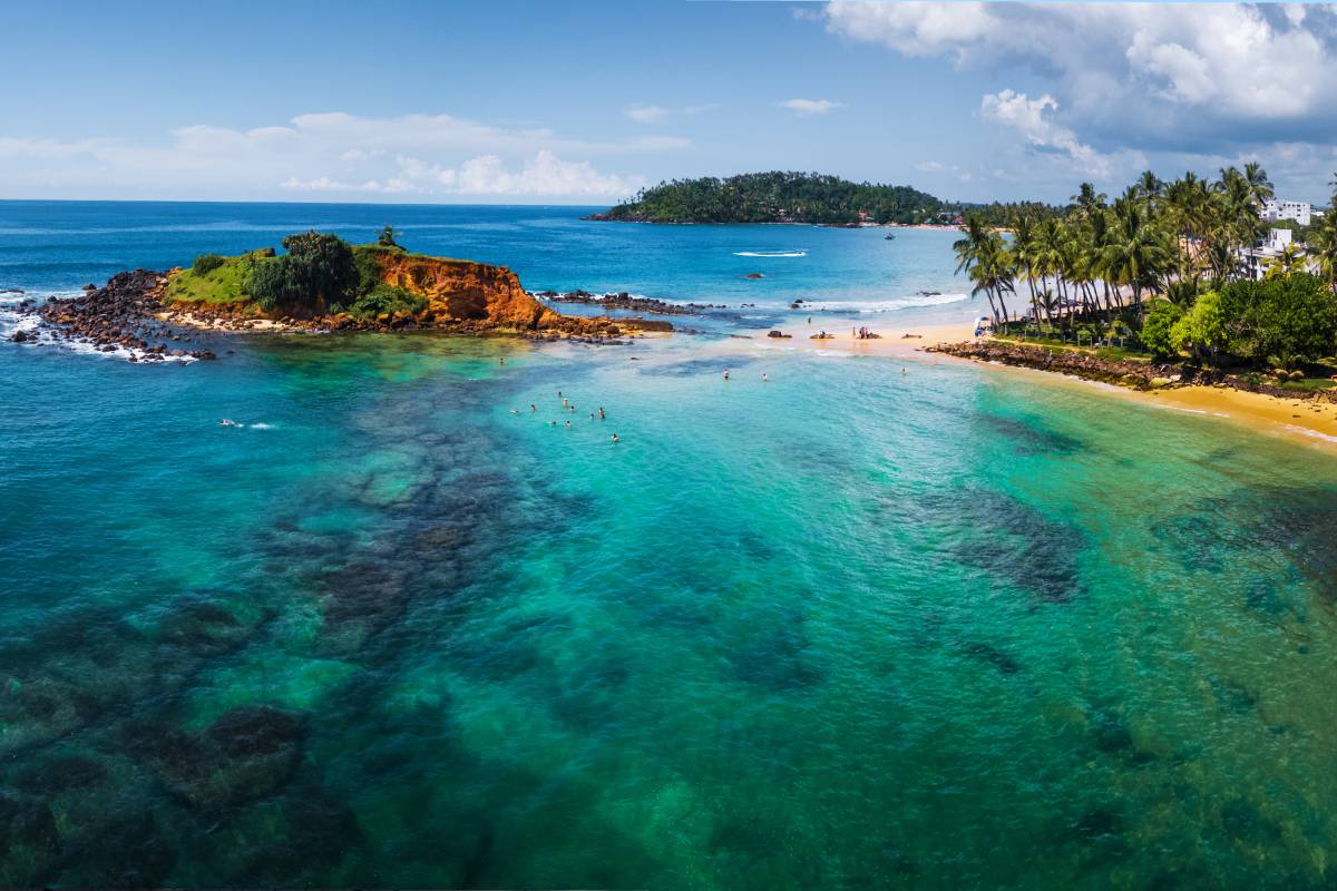 Coastline in Mirissa