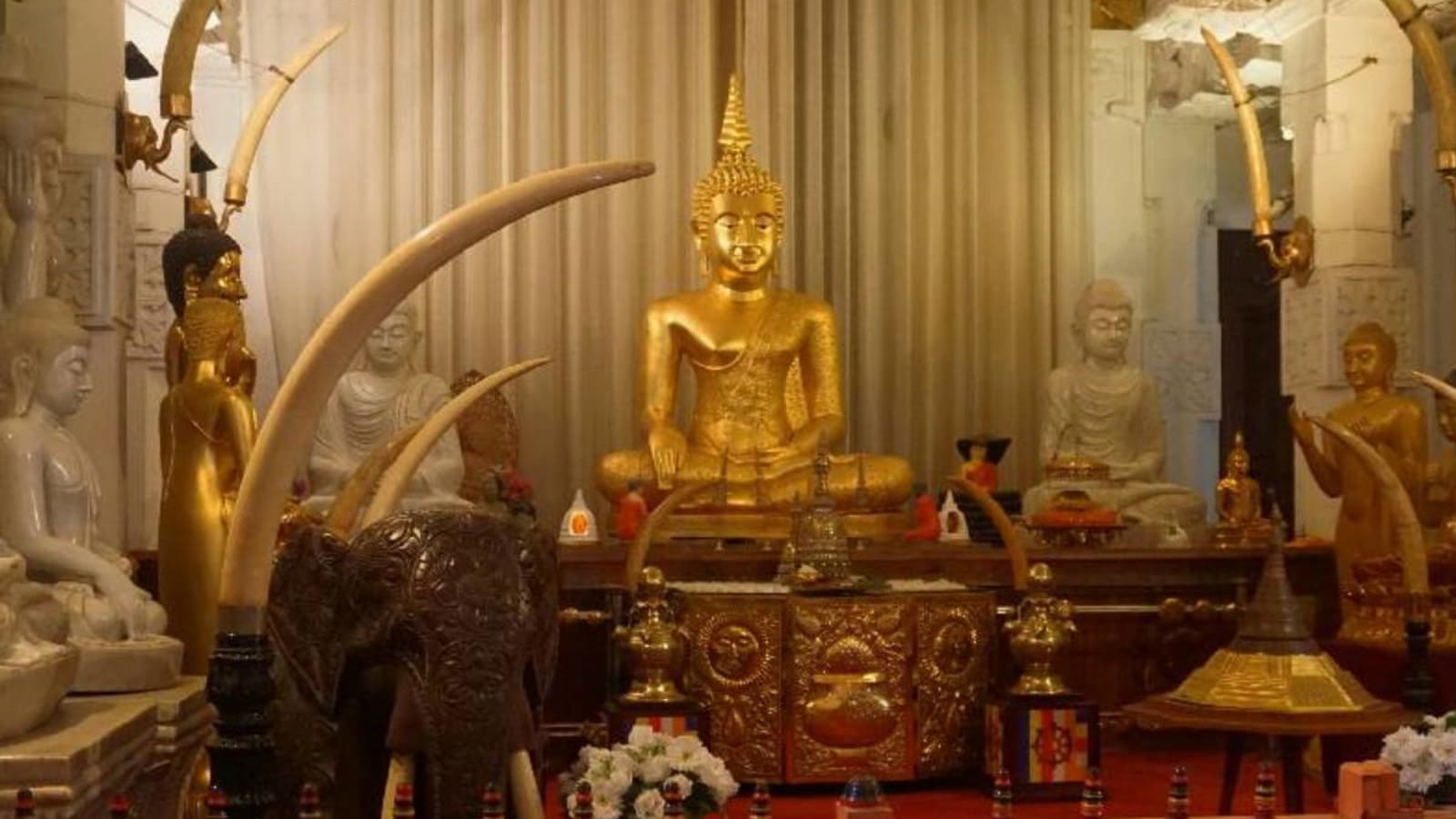 Interior of the Temple of the Tooth Relic