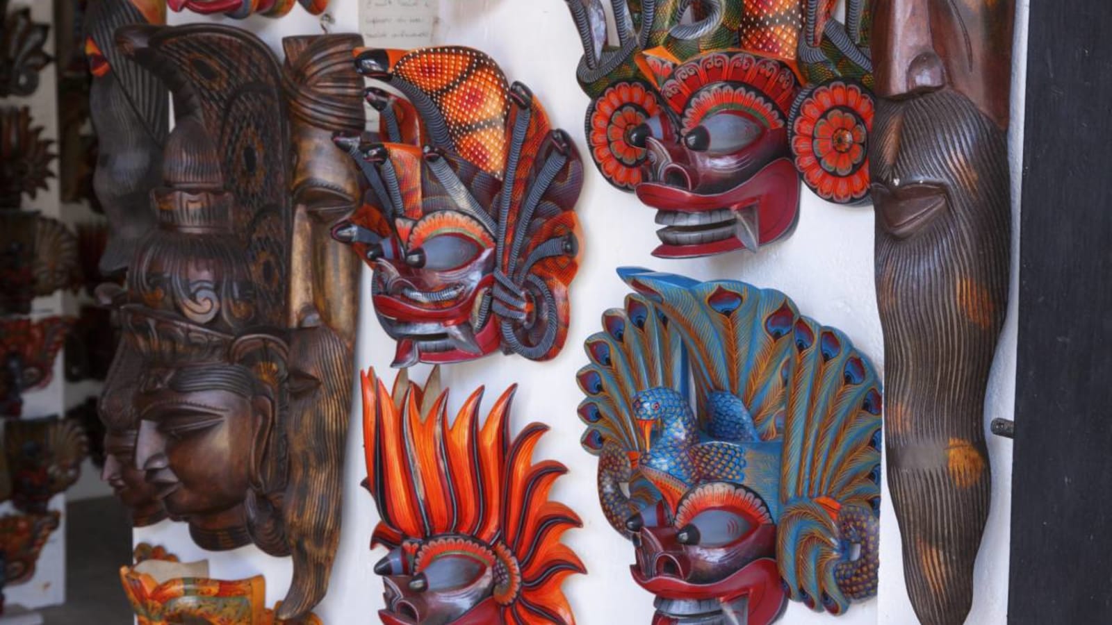 Traditional masks in Sri Lanka