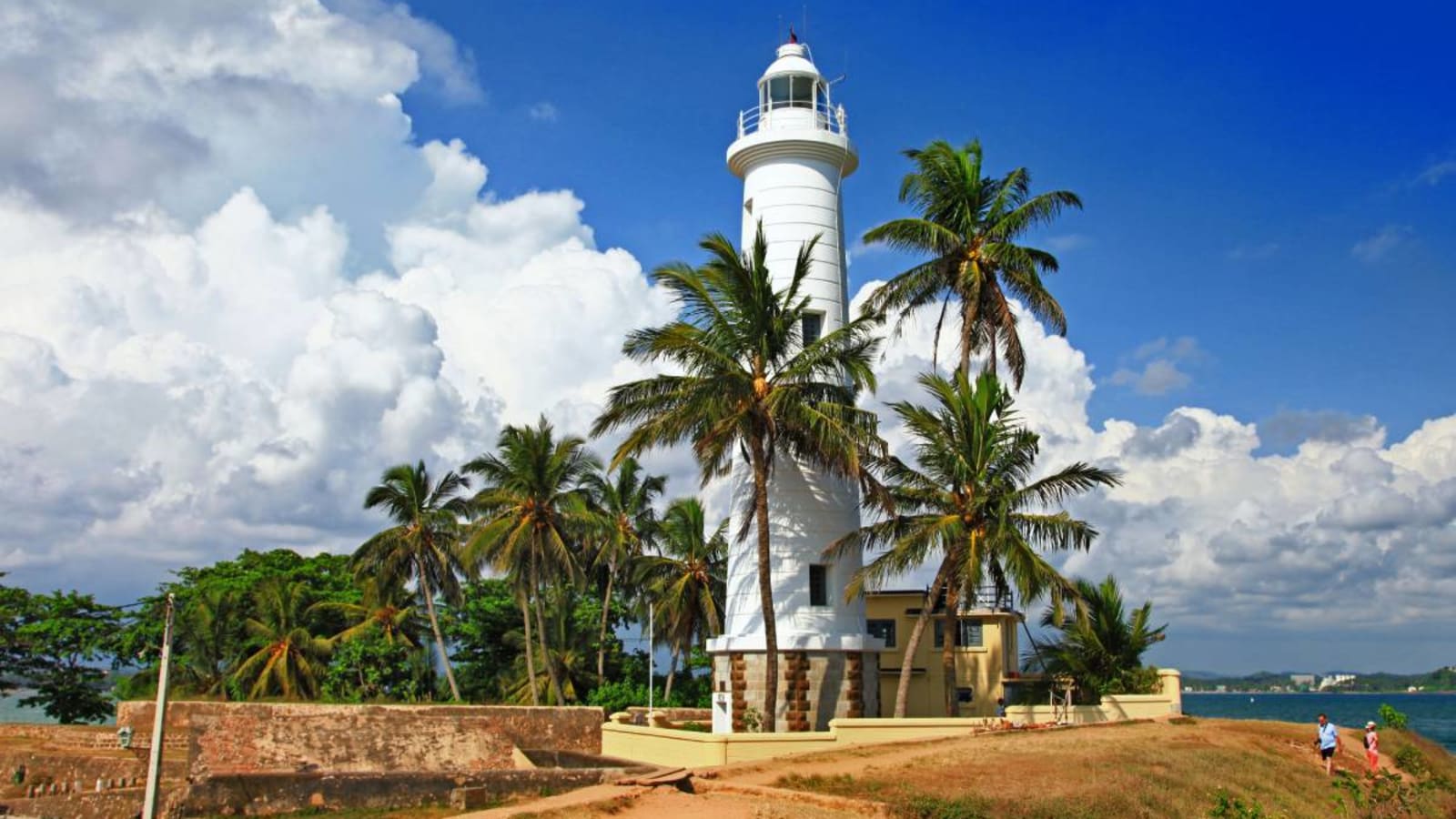 Galle Lighthouse on a sunny day