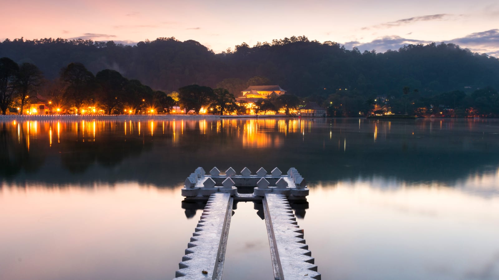 View of Kandy and the lake
