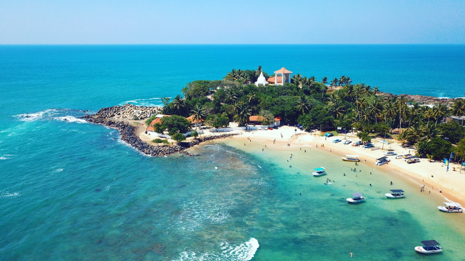 Unawatuna Beach during the day