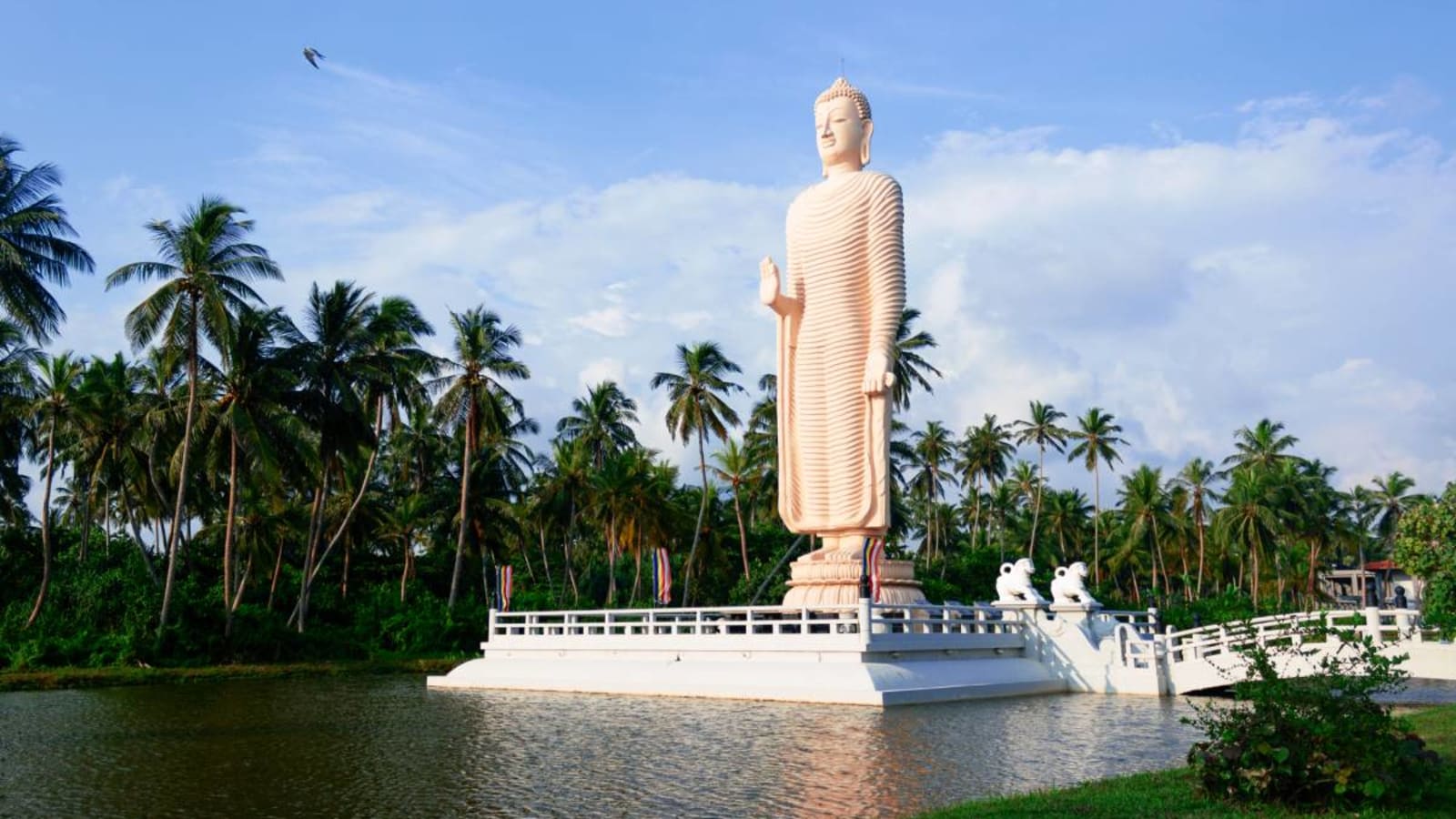 Buddha statue near the coast
