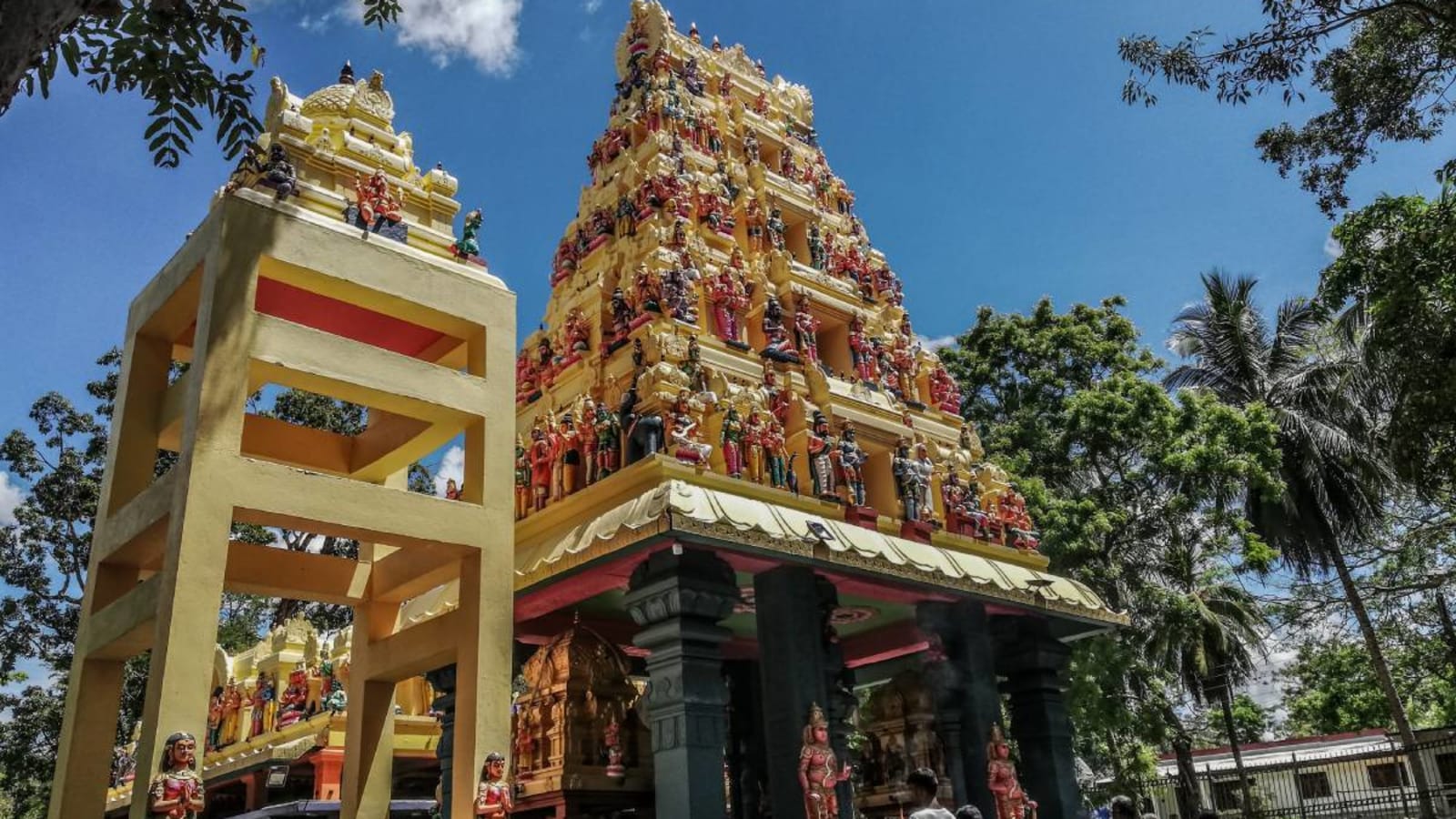 Devotees at the Temple