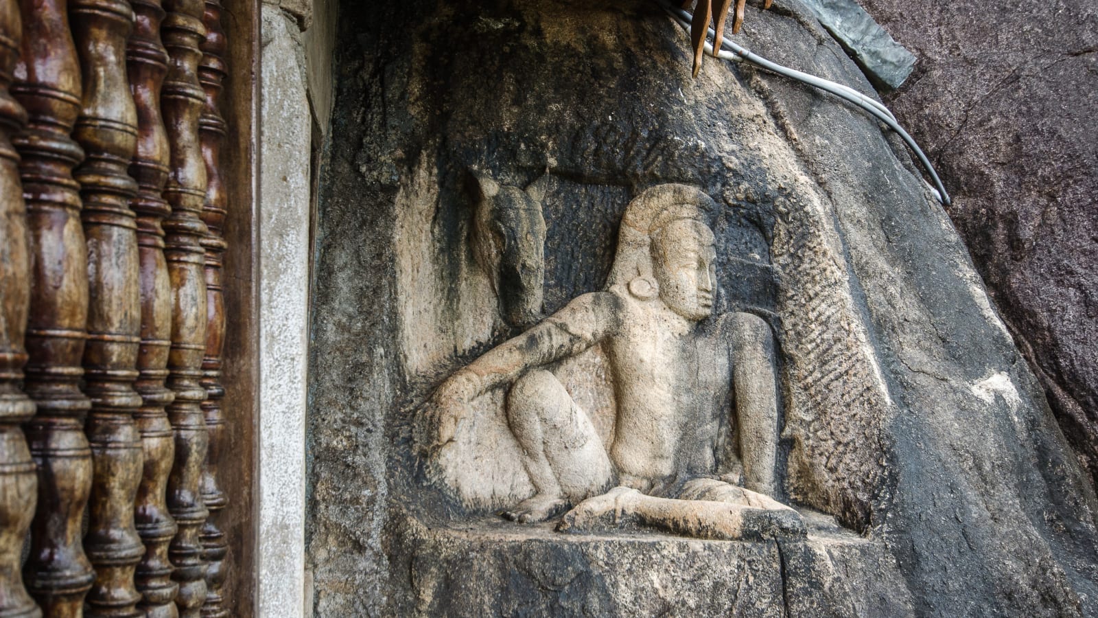 Intricate stone carvings