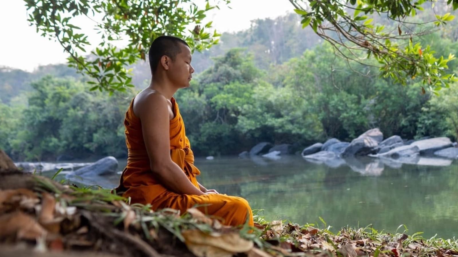 Mindful Morning at a Buddhist Monastery