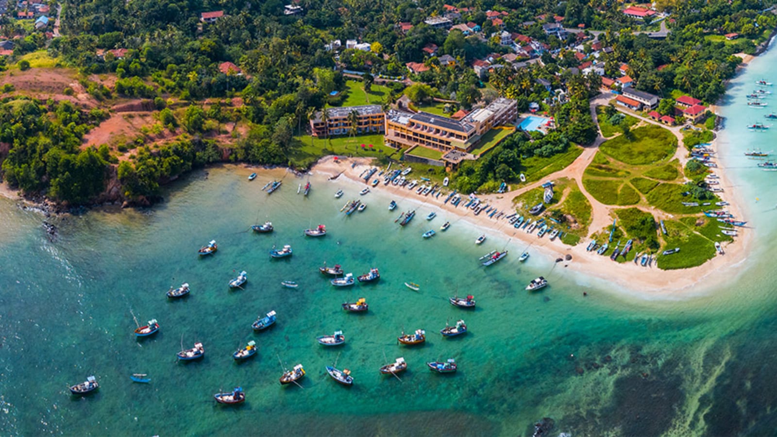 Golden beach in Sri Lanka