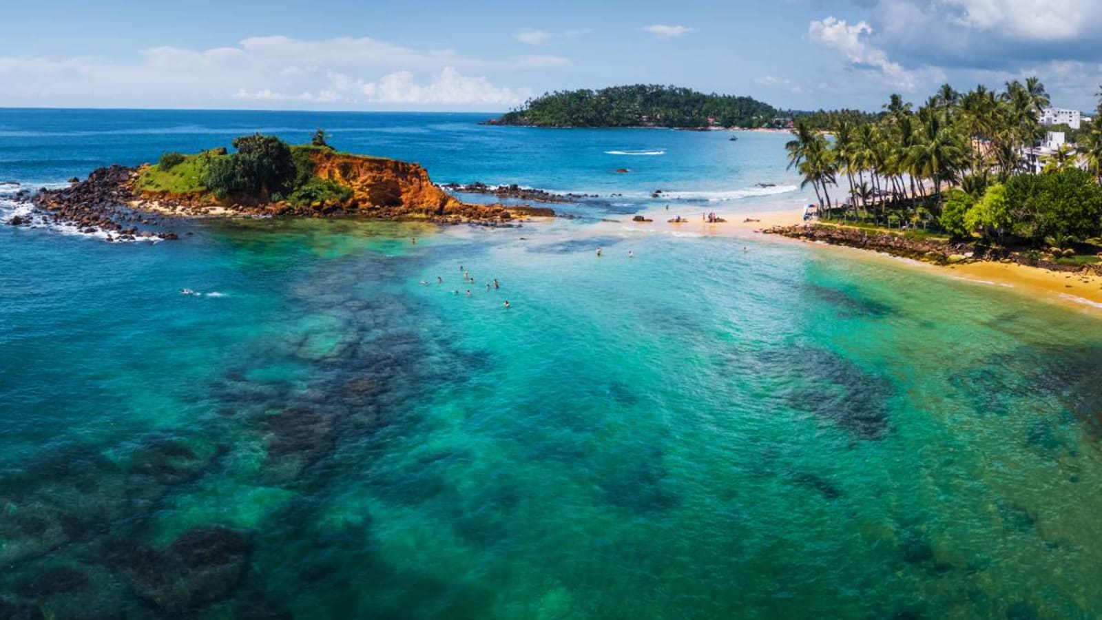 Aerial view of Mirissa