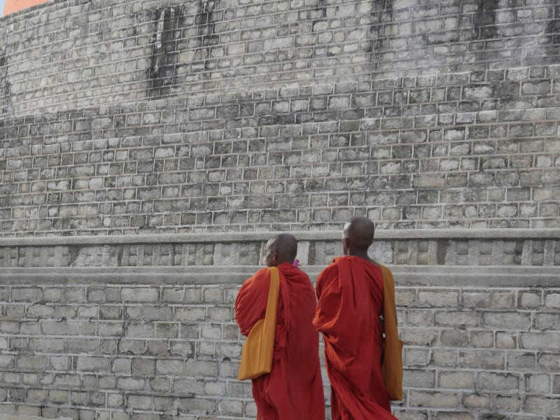 Monks in Anuradhapura