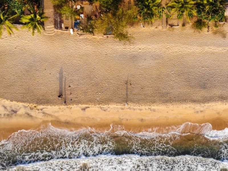Arugam Bay aerial view