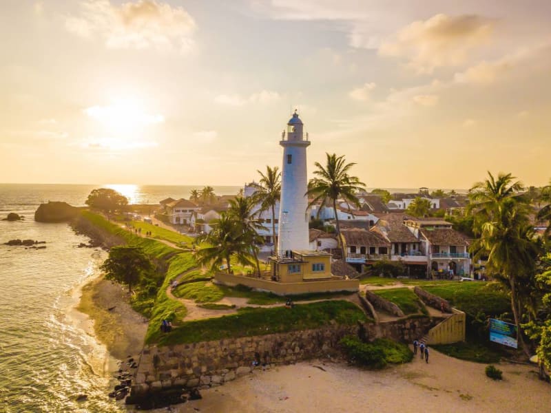 Galle Dutch Fort at sunset