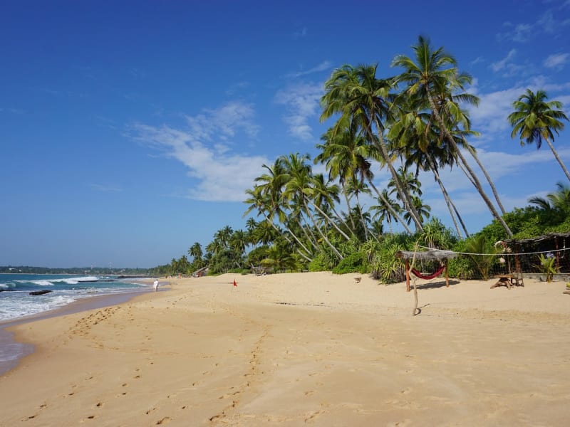 Peaceful beach in Tangalle