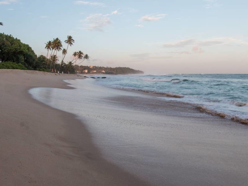 Wide and pristine beach in the south