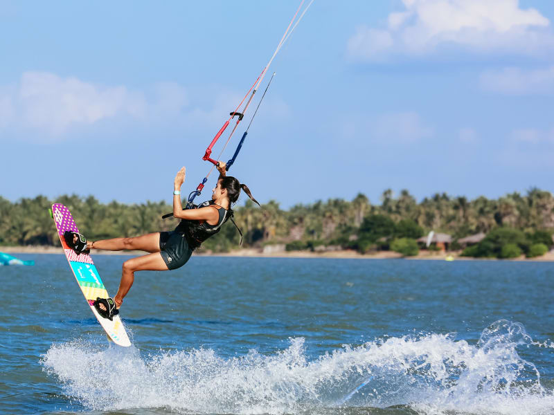 Kitesurfer in Kalpitiya