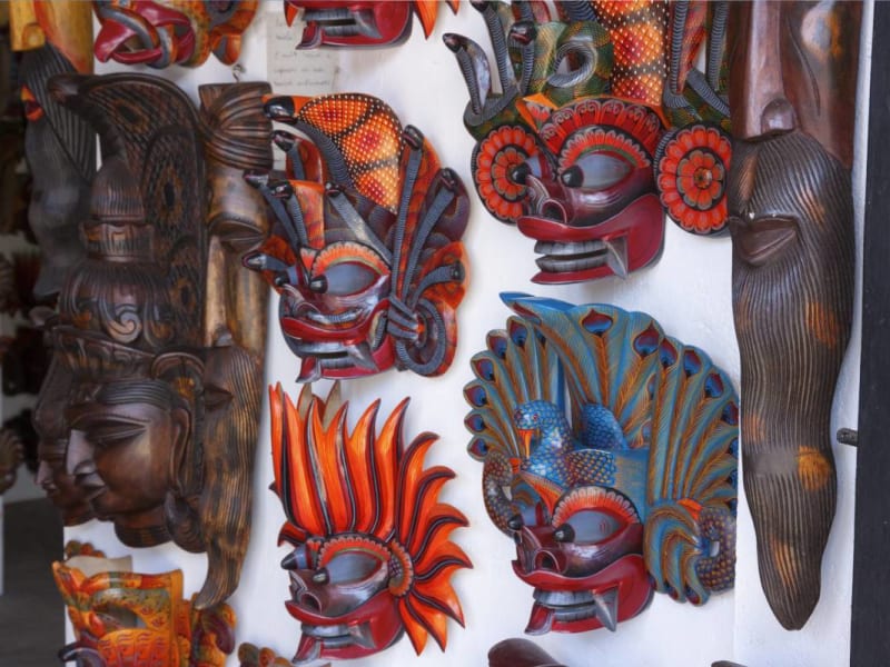 Traditional masks in Sri Lanka