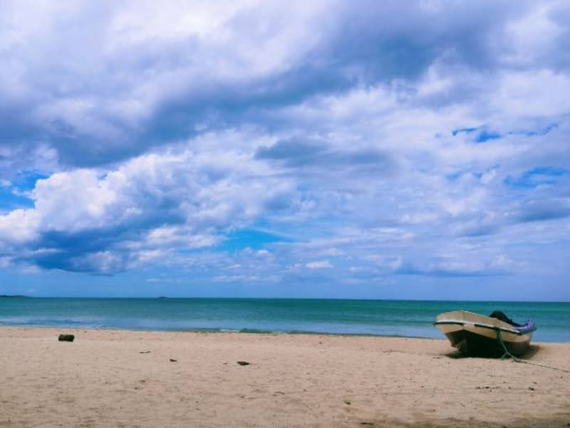 Fishing boat on the shore