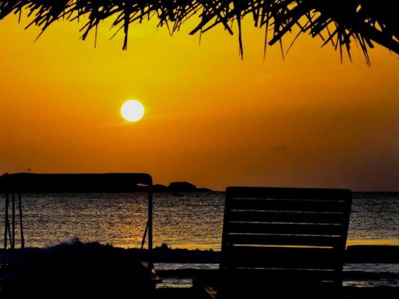 Beautiful sunset in Nilaveli
