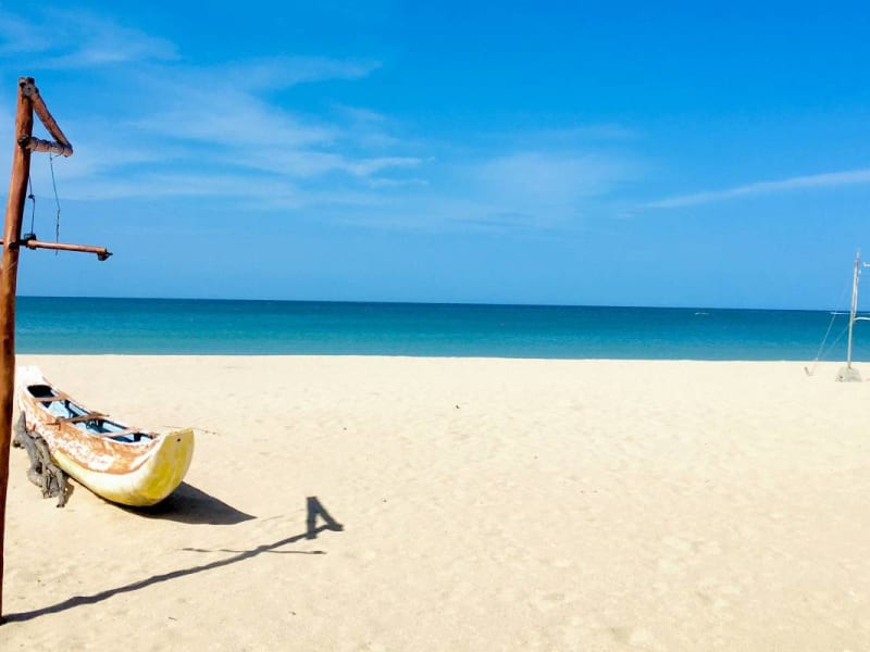 Boat on Pasikuda Beach