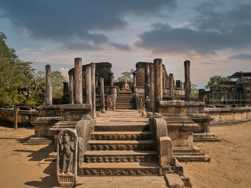Polonnaruwa at sunset