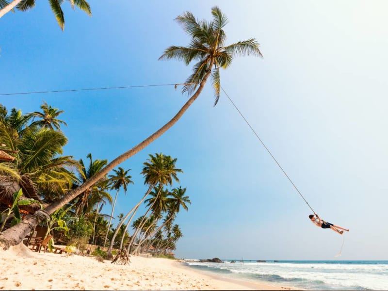 Rope swinging in Dalawella