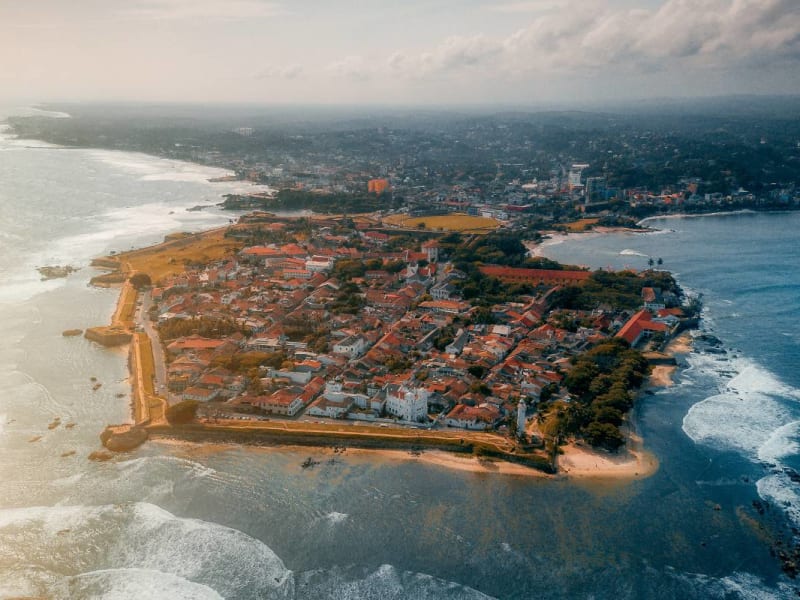 Aerial view of Galle Fort