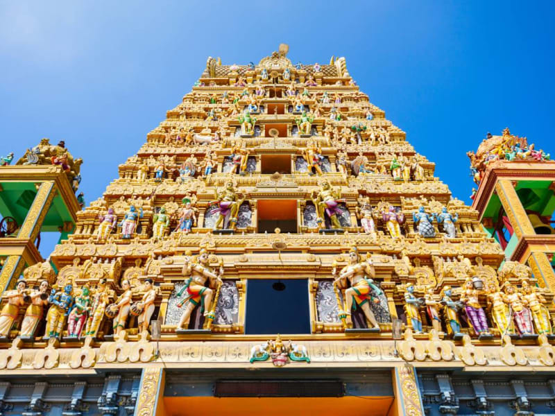 Colourful kovil in Jaffna