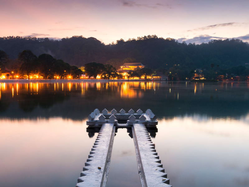 View of Kandy and the lake