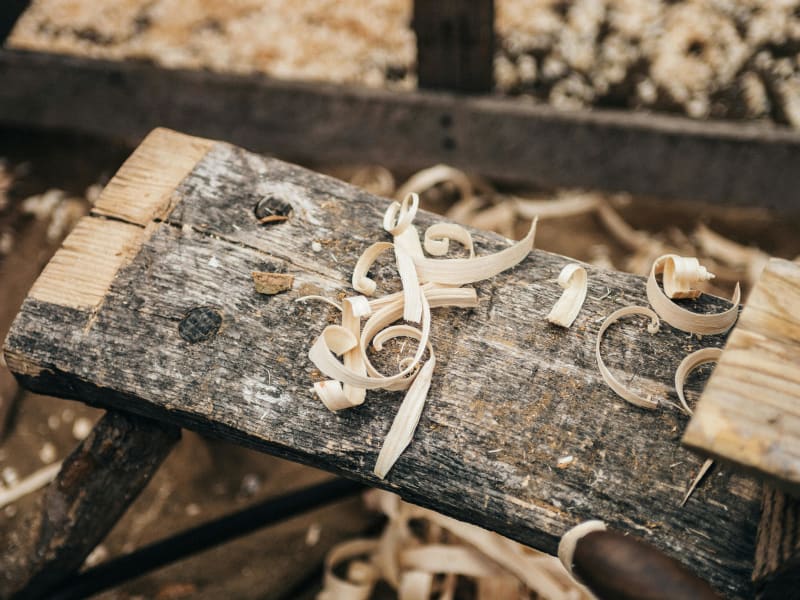 Wood shavings