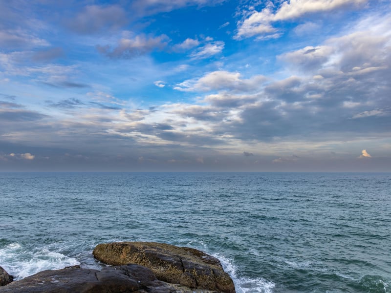 Calm sea and blue skies