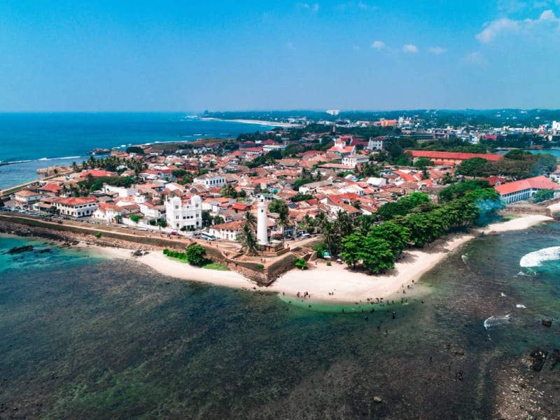 Galle Fort aerial view
