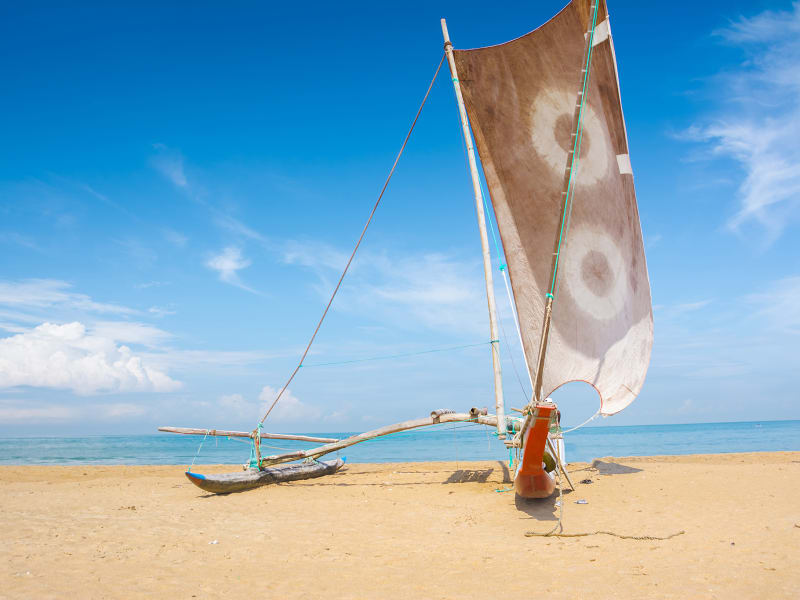 Fishing boat in Negombo