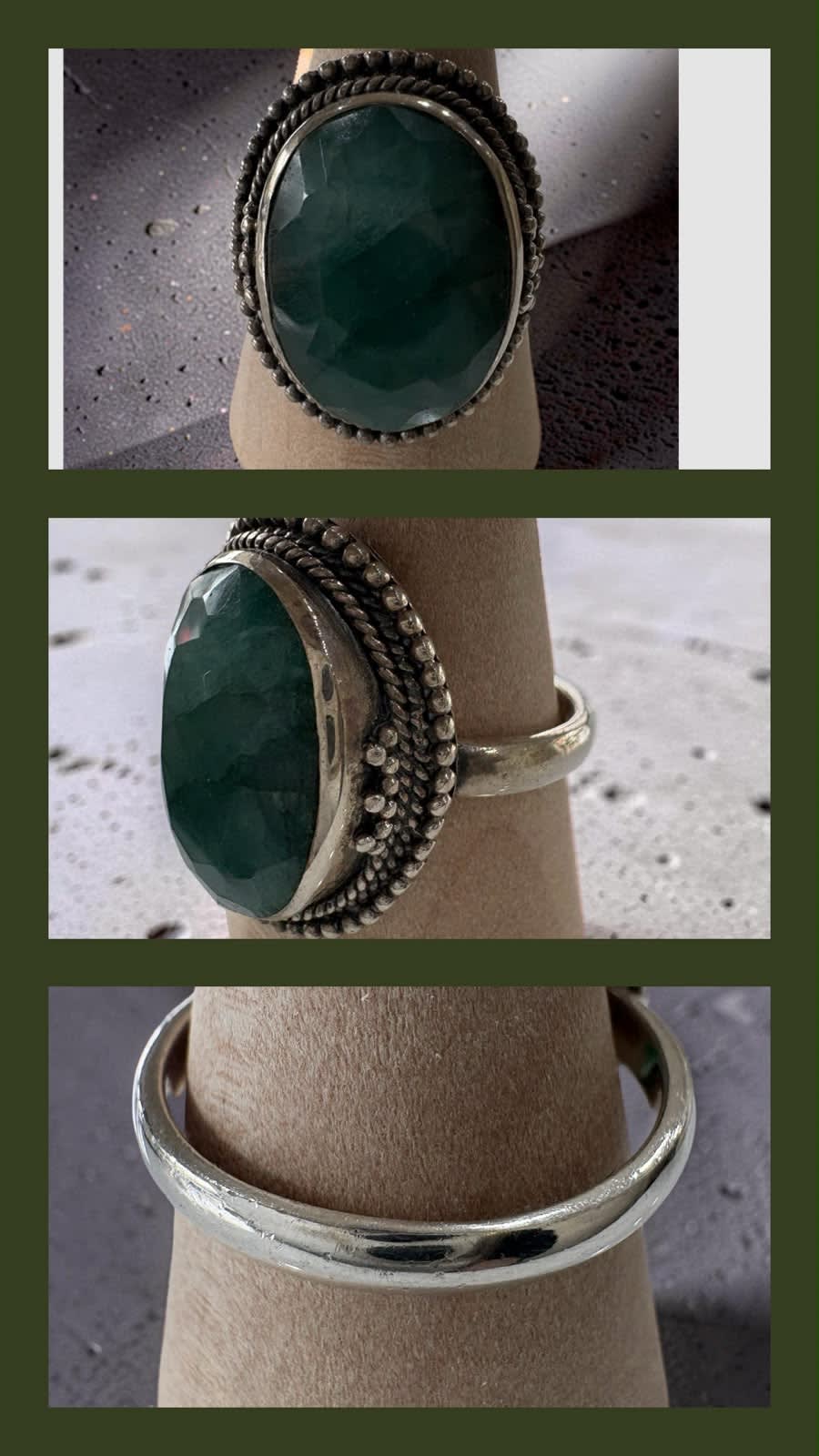 Anillo Fluorita y Plata 925