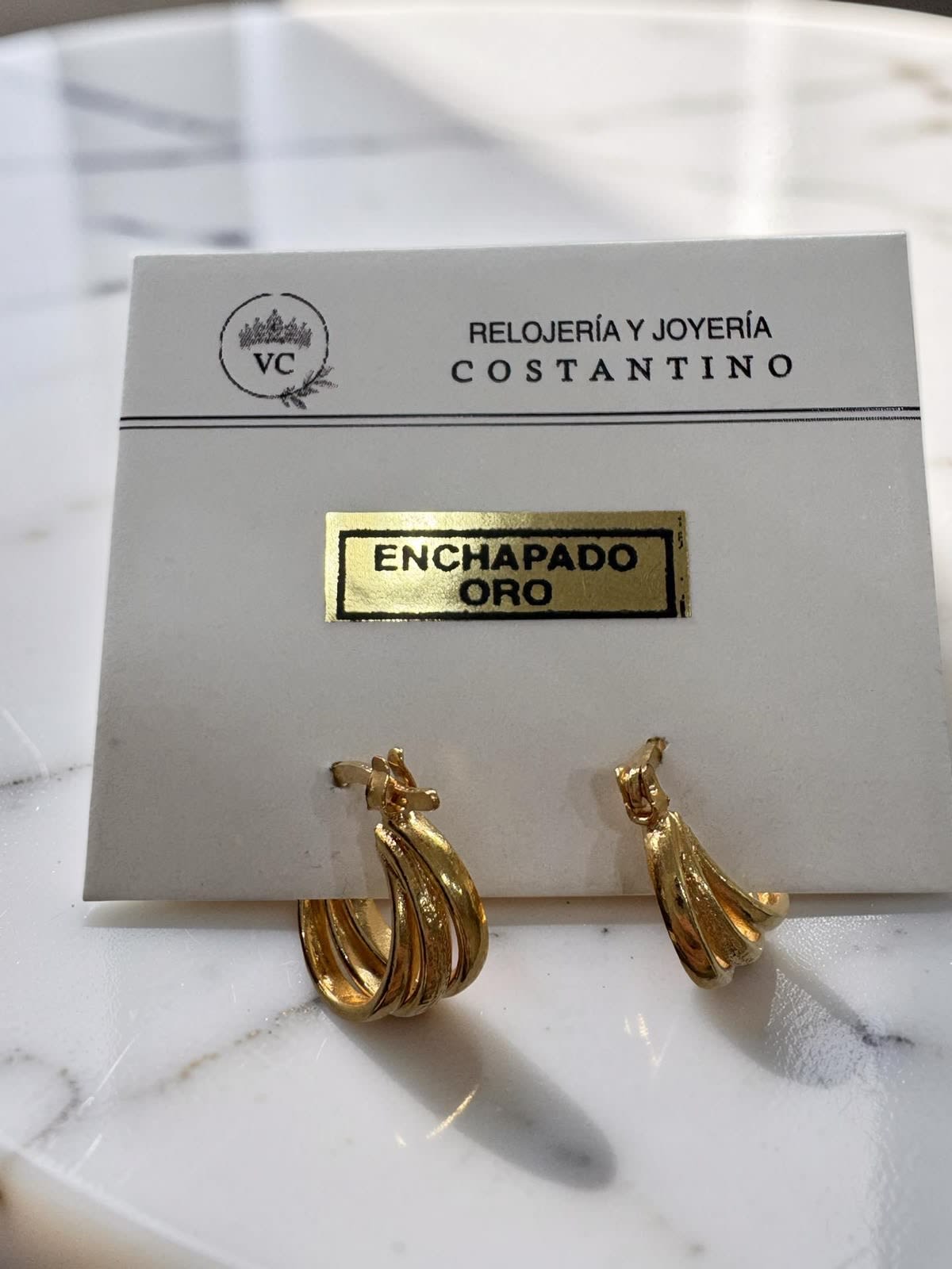 Aros enchapados en oro #1.2